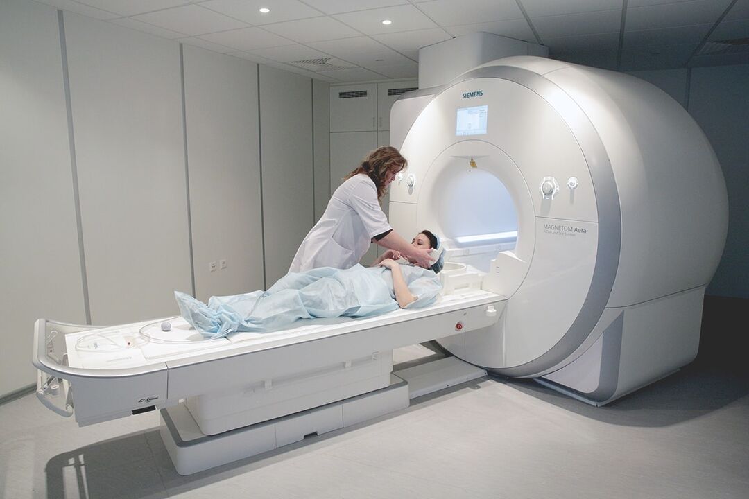 Krūškurvja osteohondrozes MRI diagnostika